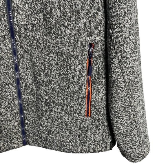 Redhill Brand Women's Black Marled Wool Knit Full Zip Hooded Jacket - Picture 4 of 11